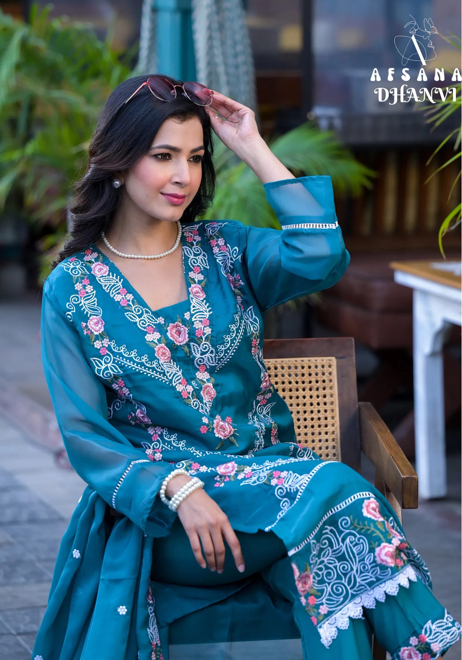 Dhanvi By Afsana Organza Embroidery Readymade Suits Wholesale In India